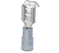 Cosse clip 6.3 mm x 0.8 mm Phoenix Contact C-SCFMI 2,5/6,3X0,8 3240530 180 ° partiellement isolé bleu 50 pc(s)