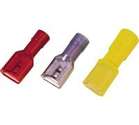 Cosse clip 6.3 mm x 0.8 mm Weidmüller LIF 1,5F638 RF 9200640000 180 ° entièrement isolé rouge 100 pc(s)