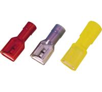 Cosse clip 6.3 mm x 0.8 mm Weidmüller LIF 1,5F638 RF 9200640000 180 ° entièrement isolé rouge 100 pc(s)