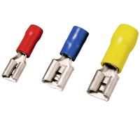 Cosse clip 6.3 mm x 0.8 mm Weidmüller VFSKHI/1,5-2,5/638 1491720000 partiellement isolé bleu 100 pc(s)