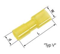 Cosse clip 6.3 x 0.8 mm LappKabel L-RC 63 V 61794971 180 ° entièrement isolé jaune 50 pc(s)