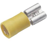 Cosse clip 9.5 mm x 1.2 mm Cimco 180235 180 ° partiellement isolé jaune