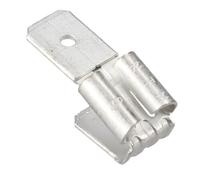 Cosse Femelle Male X2 6,3x0,8 1f / 2m 6,3mm X 0.8