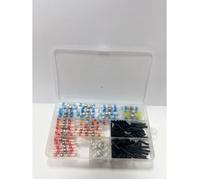 Cosse Thermoretractable Soudure 260pcs, 4 Tailles de Etanche Manchon Thermosoudable Connecteur a Souder und Gaine Thermorétractabl