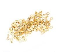 Cosses Anneaux Cosses Connecteurs 100 Pièces M5 5.2Mm Cosse Anneau Cosses Laiton Nu Câble Pressé À Froid Connecteurs À Sertir, Terminaux,Terminaux