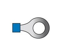 Cosses De Cables 560 Bleu 10pcs M6.4