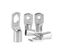 Cosses de Fil de cuivre SC6 SC10 SC16 SC25, connecteur de câble à sertir électrique à Anneau Nu 5 mm 6 mm 8 mm 10 mm 12 mm(100PCS,SC10-8)