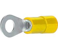 Cosses isolées Intercable série Q, type DIN, anneau droit, 4-6 mm², M6, étamées - jaunes, en paquet de 1 000 pièces (ICIQ66GV)