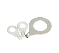 Cosses pour fils de cuivre OT OT0.5-3/4 OT1-3/4 0.5/1 mm2, câble en cuivre, connexion à anneau rond, connecteur à languette, cosse, borne à sertir Non isolée(OT1-4 (Copper),Quantity-100Pieces)