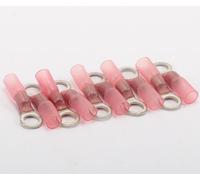 Cosses rondes de masse thermorétractables - 10 pièces - M5 - câble de 0,5 à 1,0 mm2