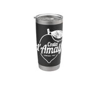 Costa d'Amalfi et Citron Italie Vintage Amalfi Souvenir Gobelet isotherme en acier inoxydable double paroi