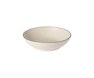 Costa Nova, Augusta collection, Vaisselle en grès, Bol à pâte , crème-noir, 21 cm, 6 pièces