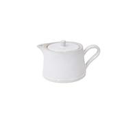 Costa Nova, Beja collection, Vaisselle en grès, Théière, blanc et crème, 0.42 L