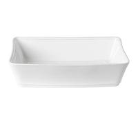 Costa Nova, Friso collection, Vaisselle en grès, Plat à four rectangulaire, blanc, 35 cm