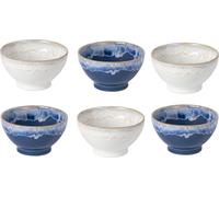 COSTA NOVA Grespresso Bowl Set of 6 – Blue & White – 15 cm – Hand Portugal