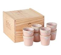 Costa Nova Tasses à café Grespresso Soft Pink 190 ml - 8 pièces - Boîte cadeau