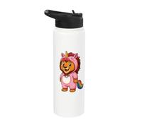 Costume de lion kawaii en licorne pour filles et enfants amoureux de licorne Stainless Steel Insulated Water Bottle