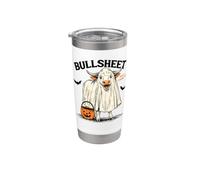 Costume d'Halloween amusant avec fantôme de vache et Gobelet isotherme en acier inoxydable double paroi