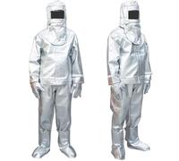Costume RéSistant Au Feu, Combinaison retardatrice enflammée Vêtements soudage Mine charbon , Puits pétrole , Mine , Usine chimique,1000℃-1200℃-180cm