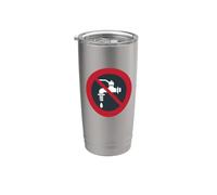 Costume symbole de l'eau non potable Gobelet isotherme en acier inoxydable double paroi