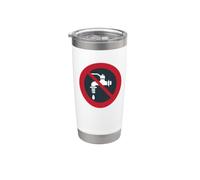 Costume symbole de l'eau non potable Gobelet isotherme en acier inoxydable double paroi