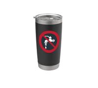 Costume symbole de l'eau non potable Gobelet isotherme en acier inoxydable double paroi
