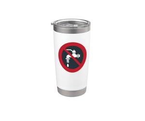 Costume symbole de l'eau non potable Gobelet isotherme en acier inoxydable double paroi