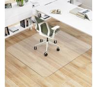 COSTWAY 160x180 cm Tapis de protection pour chaise de bureau, tapis de protection pour chaise de bureau, épaisseur 1,5mm, protection du sol anti-rayures et antidérapant, tapis de chaise
