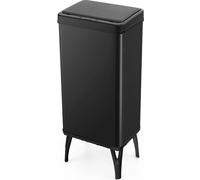 COSTWAY 50 L Poubelle en inox avec capteur, couvercle automatique & pieds amovibles, poubelle