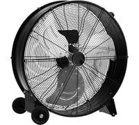 COSTWAY Φ65cm Ventilateur à tambour Industriel, Ventilateur de sol 3 vitesses Ventilateur Machine à vent Ventilateurs sur pied pour entrepôt, serre, atelier, terrasse et cave