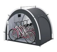 COSTWAY Abri de Vélo Extérieur pour 4-5 Vélos | Tente de Jardin Portable avec Tissu Imperméable Porte Zippée Entrée Latérale Sac de Transport, Garage Moto pour Outils