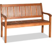 COSTWAY Banc de jardin en bois Banc de parc, Banc en bois massif bie 320kg de charge, Meubles de jardin Banc pour terrasse, balcon, jardin 126x63x91cm