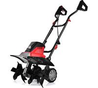 COSTWAY Bineuse électrique Fraise de sol Fraise de jardin 6 lames / 1500W / 22cm de profondeur de travail / 43cm de largeur de travail / 400 tr/min