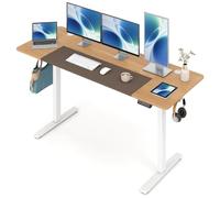 COSTWAY Bureau Électrique Réglable en Hauteur 72-118cm (Naturel)