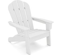 COSTWAY Chaise Adirondack Enfants, Chaise Adirondack en PEHD, Chaise de jardin avec dossier & accoudoirs pour enfants de 3 à 8 ans, Turquoise Blanc