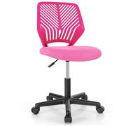 COSTWAY Chaise de Bureau Ergonomique en Maille, Hauteur du Siège Réglable 41-53 cm, pour Enfant, Adolescent, Adulte, Rose