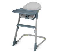 COSTWAY, chaise haute 2 en 1, avec plateau, harnais de sécurité 5 points, repose-pieds et structure en métal, chaise haute pour bébé de 6 à 36 mois, couleur grise
