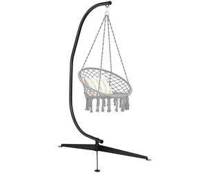 COSTWAY Châssis de chaise suspendue Châssis de chaise suspendue Support de chaise suspendue en métal pouvant supporter jusqu'à 150kg uniquement le châssis