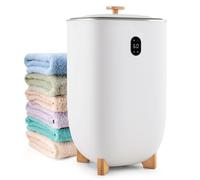 COSTWAY Chauffe Serviette Seau Chauffant 35 L avec Arrêt Automatique, Minuterie&Mode Séchage, Plateau à Arômes pour Peignoirs