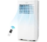 COSTWAY Climatiseur mobile 9000BTU 2,5KW, Refroidir Ventiler & Déshumidifier, Climatiseur avec WiFi/APP/télécommande/tuyau d'évacuation Air Conditioner