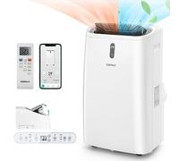 COSTWAY Climatiseur Mobile Silencieux 16000BTU, 5 EN 1,Refroidissement,Chauffage,Ventilateur,Déshumidificateur,Mode Nuit,Climatisation Rapide,Clim Mobile