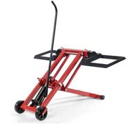 COSTWAY Cric Lève Tracteur Tondeuse à Gazon 225 KG-Autoportées à Rayon de Braquage Nul-Hauteur,Largeur Réglables-2 Roues à Plat