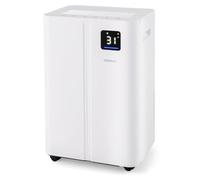 COSTWAY Déshumidificateur 25,5L/24H pour 25㎡ pièces, déshumidificateur électrique avec 3 modes, minuterie 24H, réservoir d'eau 4L, tuyau de vidange & dégivrage automatique