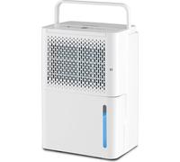 COSTWAY Déshumidificateur d'air 12L/jour avec minuterie 24H, déshumidificateur d'ambiance 2,2L réservoir d'eau Déshumidificateur domestique silencieux pour pièces jusqu'à 15 m²