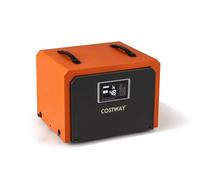 COSTWAY Déshumidificateur Professionnel 60 L/Jour, Déshumidificateur d'Air Électrique avec Minuterie 24H Restauration des Dégats d'Eau Dégivrage Automatique, Jusqu'à 560 ㎡pour Sous-sol Chantier