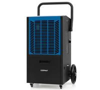 COSTWAY Déshumidificateur Professionnel 66L/Jour, Déshumidificateur Industriel avec Pompe et Tuyau de Vidange pour Pièces jusqu'à 418 m², Minuterie 24 H pour Vide Sanitaire Sous-sol (Bleu)