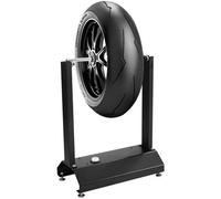 COSTWAY Équilibreuse de Roue de Moto Statique Universel en Aluminium avec Cônes de Centrage Réglables Portatif pour Garage
