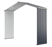 COSTWAY Kit d'Extension pour Abri de Jardin 277,5 x 191 x 202,5cm Gris