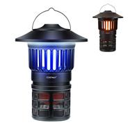 COSTWAY - Lampe anti-moustiques électrique 2 en 1 avec lumière UV, éclairage LED et recharge USB, lampe anti-moustiques et anti-insectes étanche