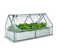 COSTWAY Mini Serre de Jardin et Lit de Jardin Surélevé 180Lx90lx91H CM